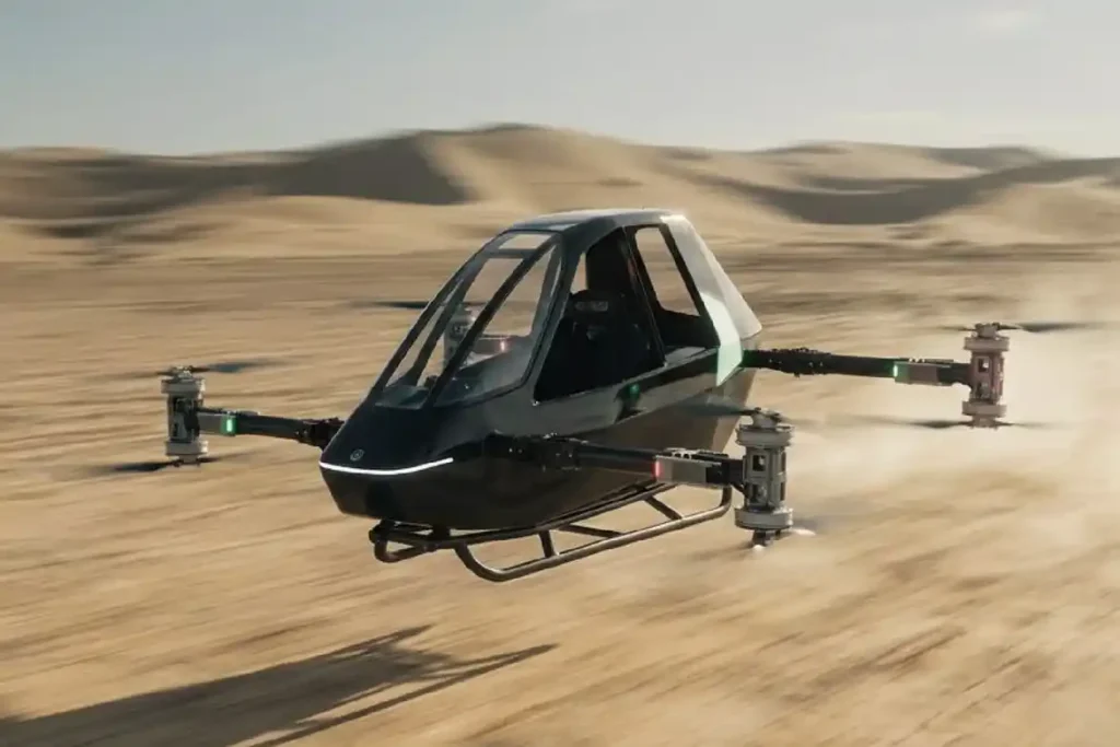 Folding propellers and compact structure designed for low-altitude mobility