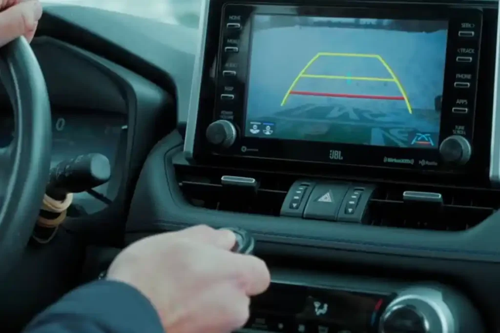 Wireless remote used inside the vehicle.