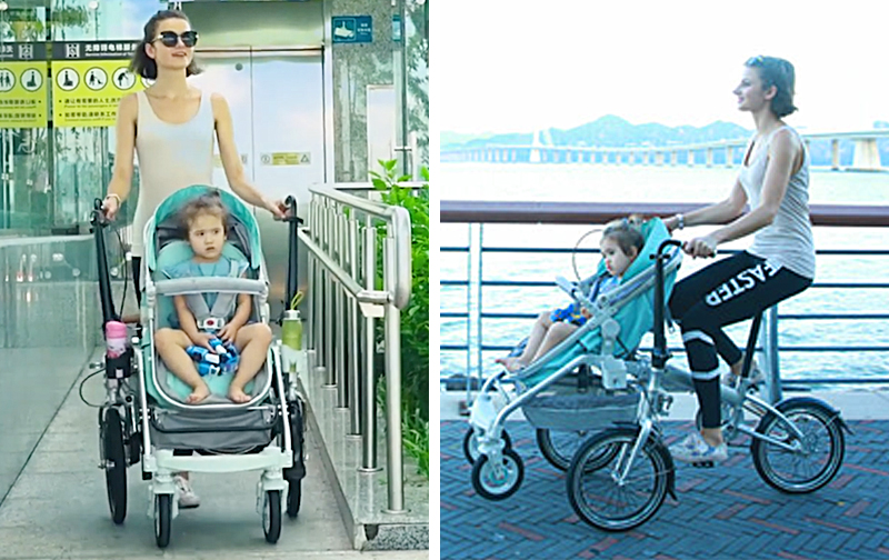 stroller that turns into a bike