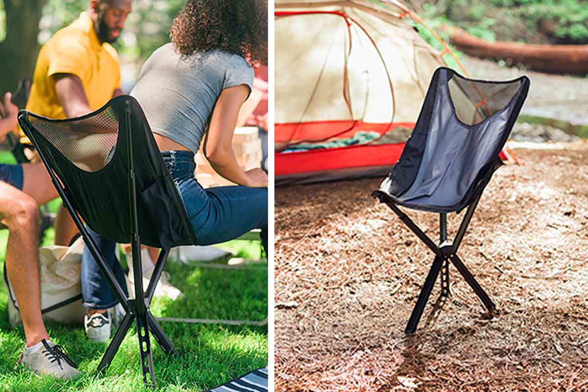 Most Compact Three-Legged Camping Chair That is Smaller Than 1.25-Liter Bottle - TheSuperBOO!