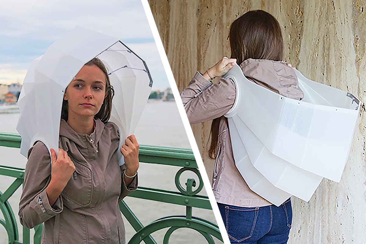 Unique Hands-Free Umbrella Prototype That You Can Wear Like a Backpack! -  TheSuperBOO!