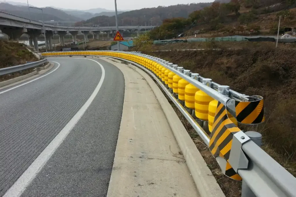 Reflective sheeting boosts night-time visibility for drivers.